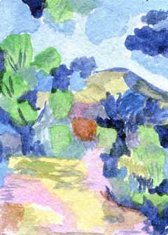 "Paul's Mountain" by Deborah Bissonnette, Horicon WI - Watercolor, SOLD